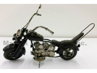 Moto en métal vintage mini Noir
